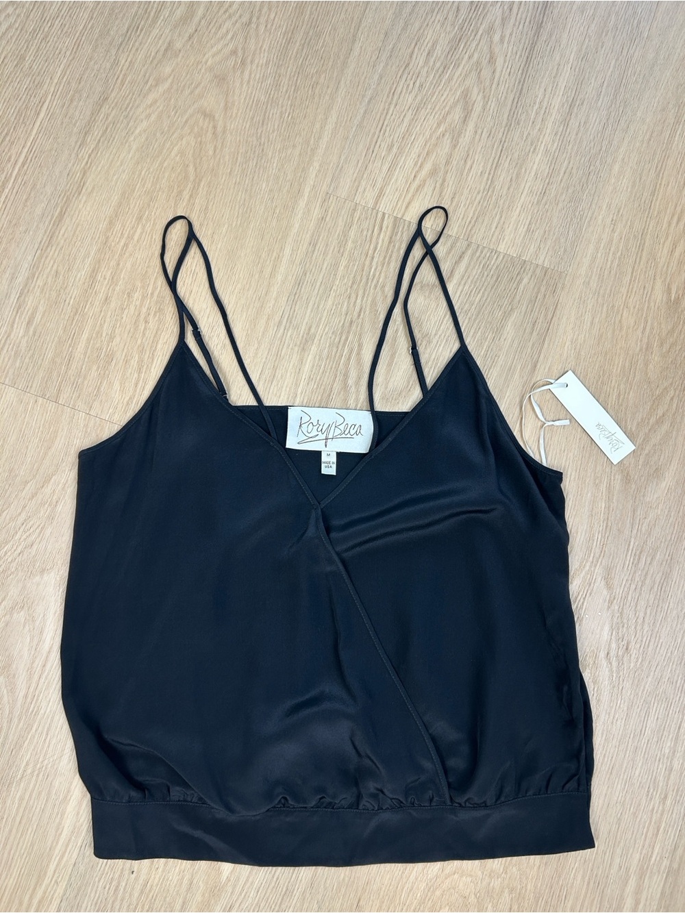 NWT Rory Beca Silk Wrap Cami Tank Top M